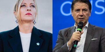 Giorgia Meloni e Giuseppe Conte