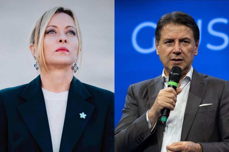 Giorgia Meloni e Giuseppe Conte