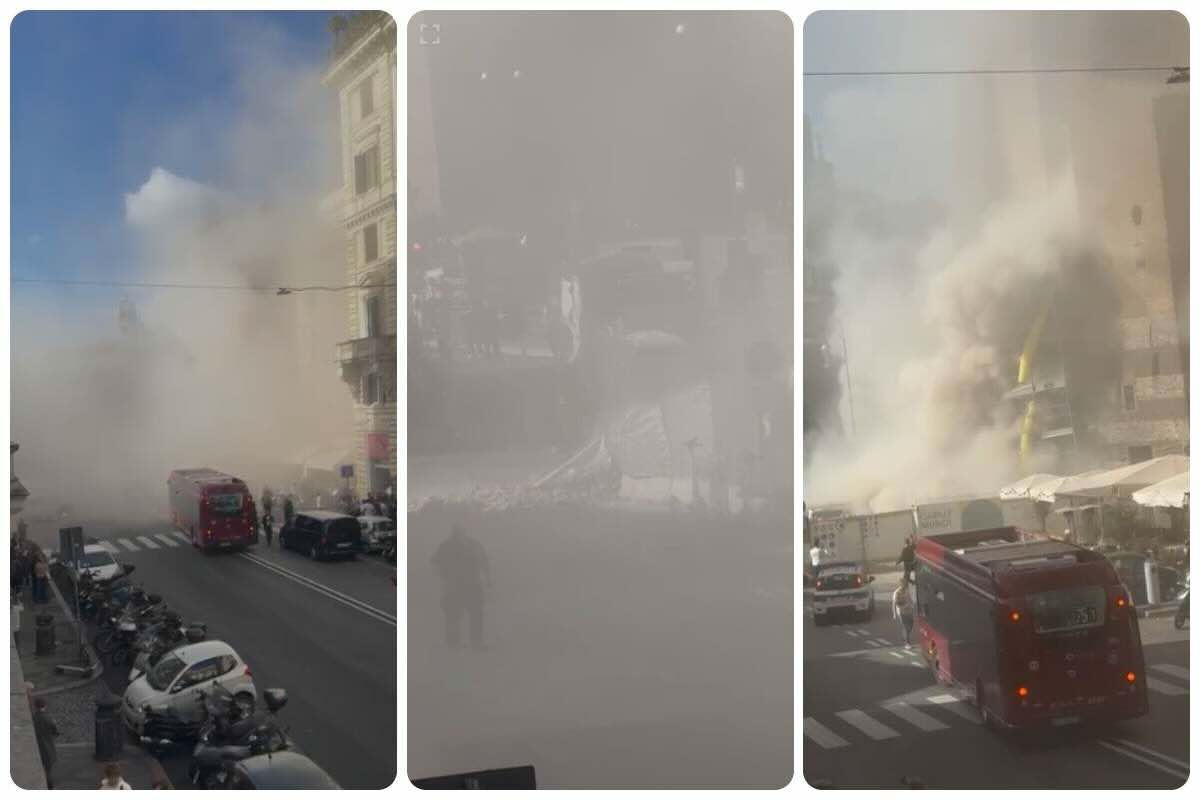 roma crollo improvviso