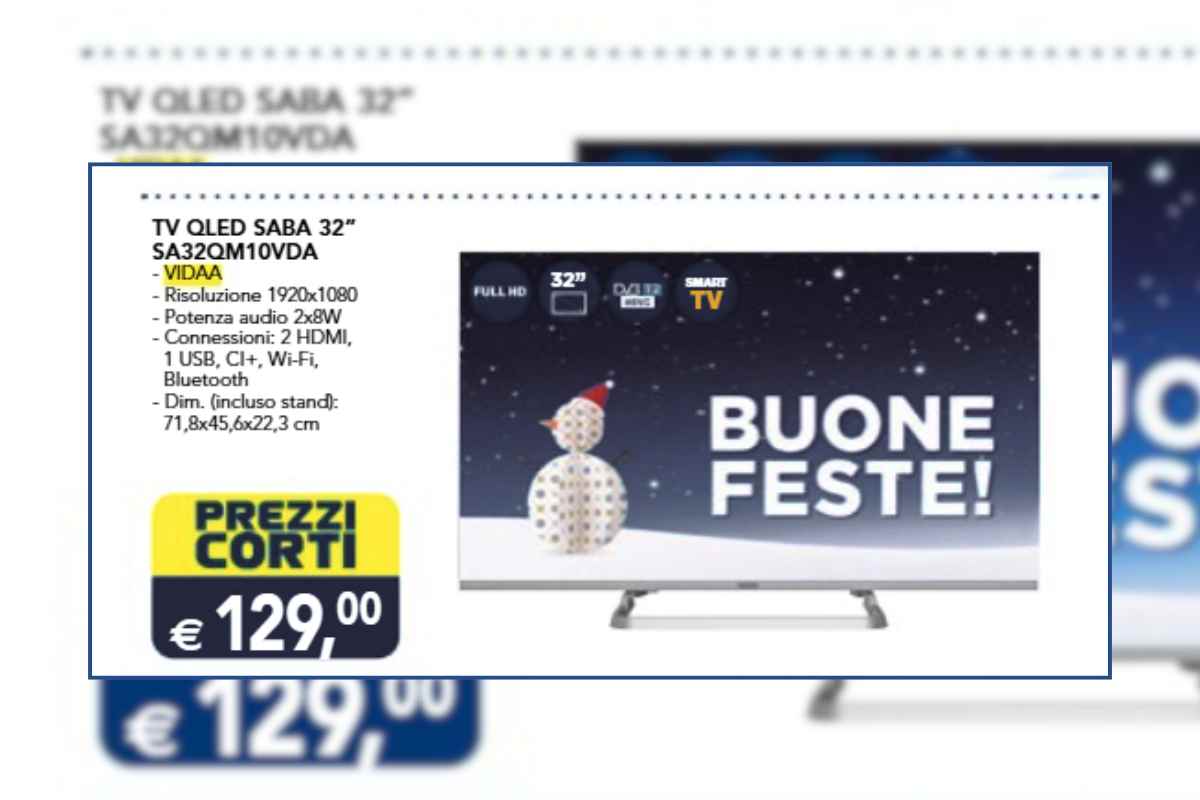 tv in offerta esselunga