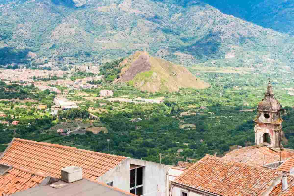 Il paesaggio attorno a Castiglione di Sicilia