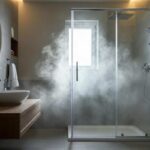 Vapore acqueo in bagno