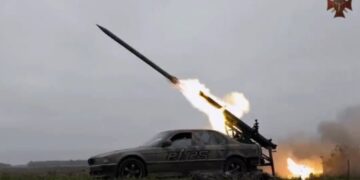 Bmw trasformata in lanciarazzi