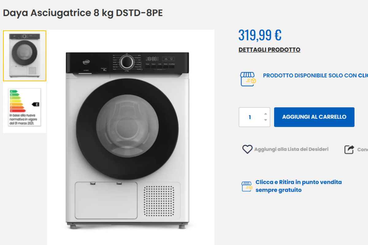 elettrodomestico offerta eurospin