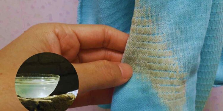 acqua calda o fredda per eliminare le macchie