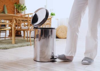 Bidone della spazzatura, da cumulo di germi a contenitore pulitissimo