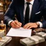 Personaggio dello spettacolo firma contratti con sponsor
