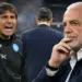 Conte e De Laurentiis con una terza persona di spalle sullo sfondo