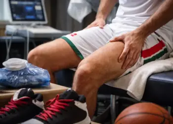 Infortunio muscolare per un giocatore di basket