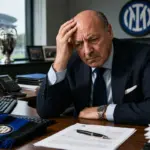 Marotta preoccupato, immagine creata con intelligenza artificiale