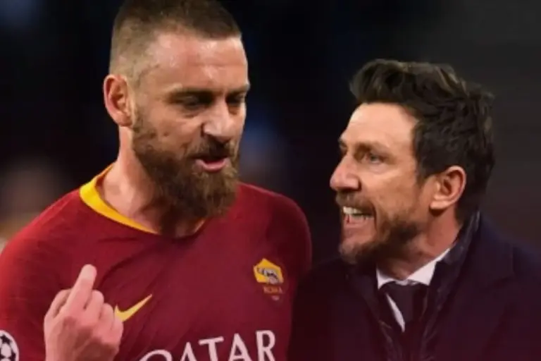 Di Francesco e De Rossi Roma in Champions