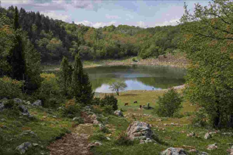 Lagustelli di Percile, la gita da Roma nel piccolo “Trentino” laziale tra laghi carsici e pascoli bradi