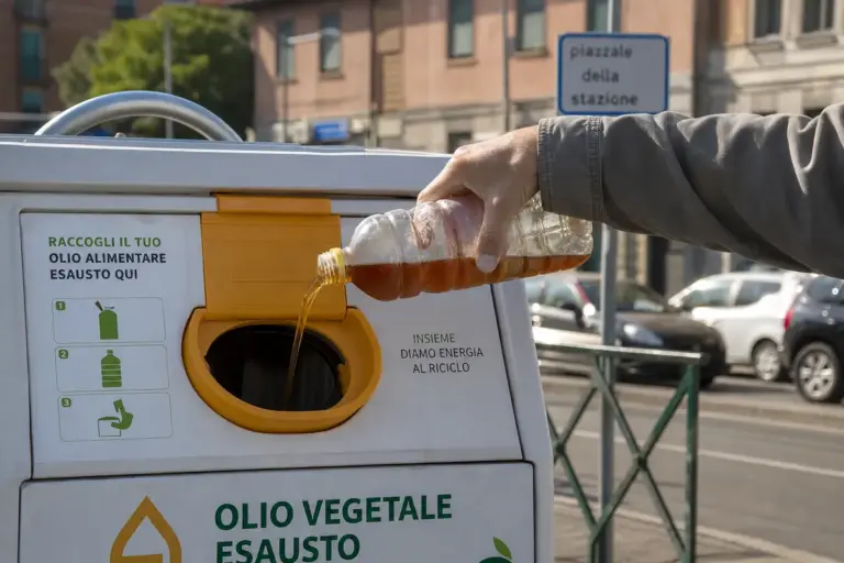 Olio da cucina usato, a Roma la raccolta si estende in 14 Municipi: dove portarlo e perché non va versato nel lavandino