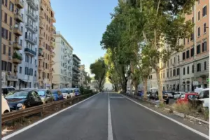 Via Ostiense come appare oggi