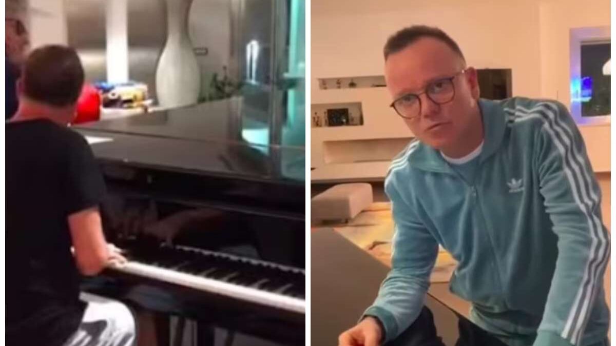 Screen che rappresenta parti della casa di Gigi D'Alessio a Roma
