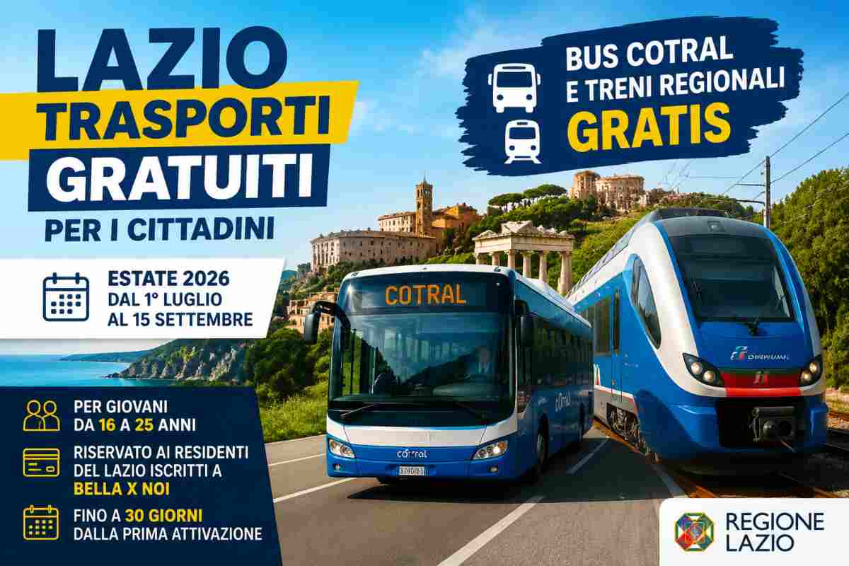 Lazio, trasporti Gratis per i giovani Dailybest.it