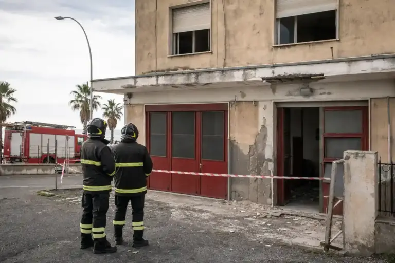 Ostia senza caserma dei vigili del fuoco dopo il crollo del solaio: chiusura, trasferimento e rischi per il litorale