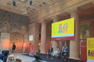 Una imamgine di un evento che si è tenuto nell'edizione del 2025 della fiera della piccola editoria, Più Libri, Più Liberi
