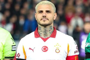 Nell'immagine Mauro Emanuel Icardi Rivero, che è un calciatore argentino, attaccante del Galatasaray (di cui indossa la maglia)