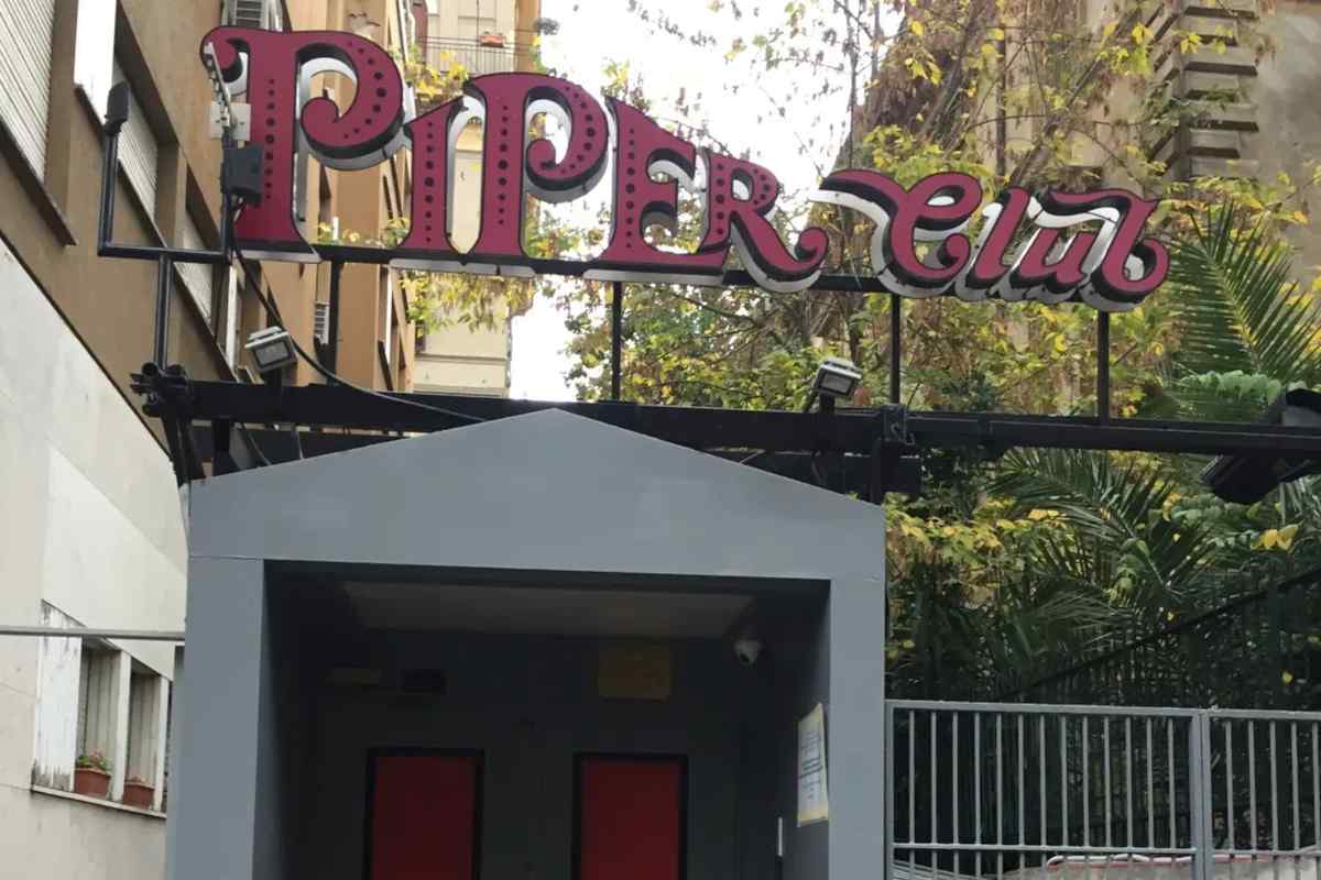 L'ingresso del Piper a Roma