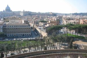 Un panorama della città di Roma
