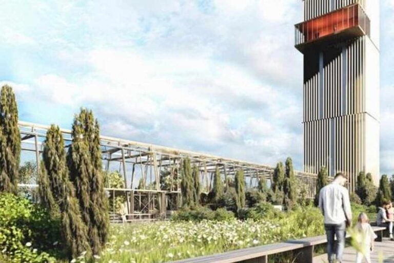 Il rendering del termovalorizzatore di Roma