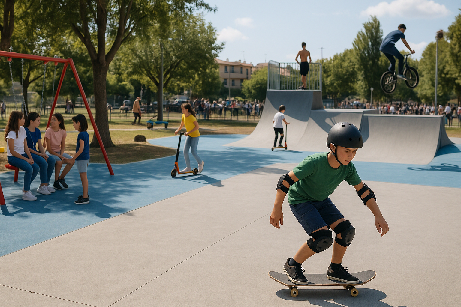 playground skate park comunità — Sport e Salute accelera: nuovi playground e skate park per portare l'attività fisica so