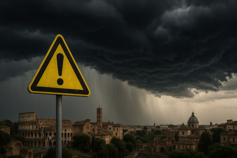 allerta meteo lazio — Allerta meteo nel Lazio: temporali e calo delle temperature il 2 luglio