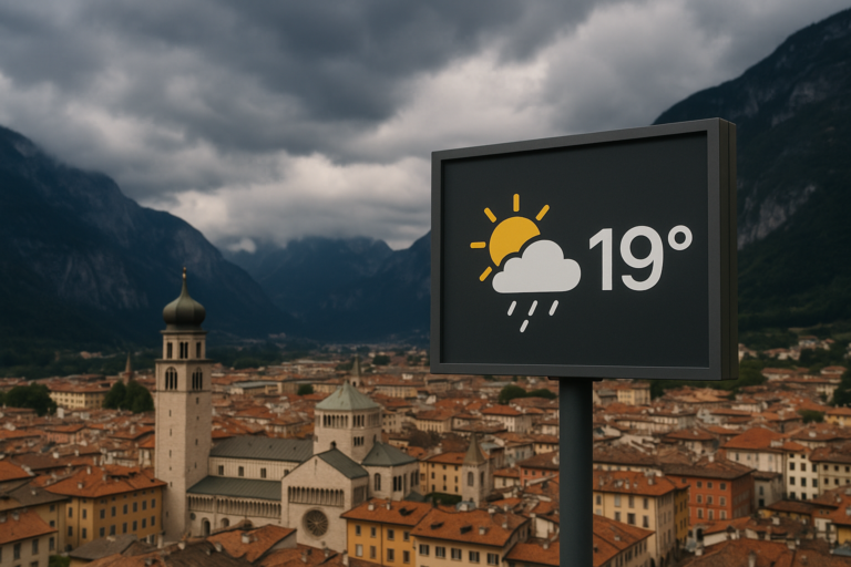 Previsioni meteo Trento: sole e temperature in aumento