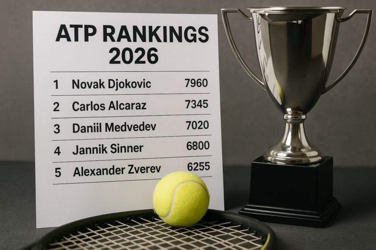 Classifica ATP 2026: chi domina il tennis mondiale