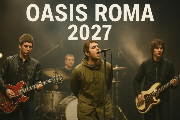 Oasis allo Stadio Olimpico il 26, 29 e 30 luglio 2027: confermate le tre date romane del tour mondiale