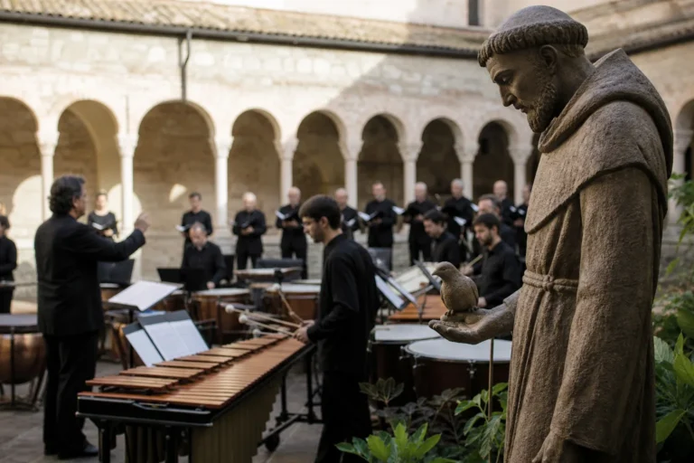 Santa Cecilia celebra Francesco d'Assisi con musica e percussioni